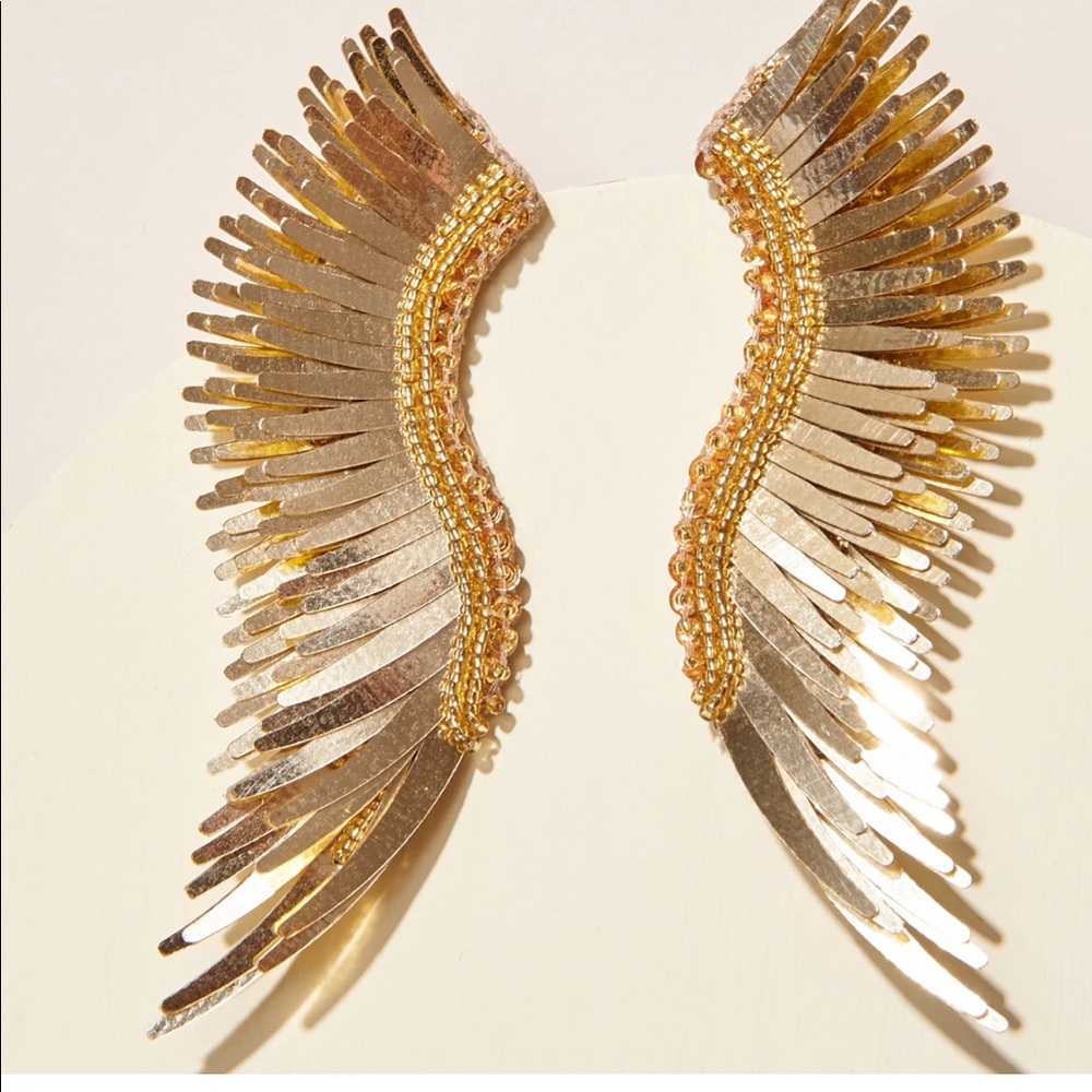 METALLIC MADELINE EARRINGS IN GOLD